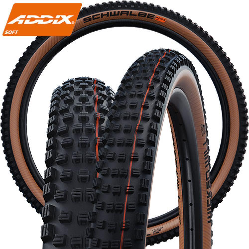 Schwalbe Wicked Will Tire - 29x2.40 Inches, Black/Bronze, Folding MTB Tire