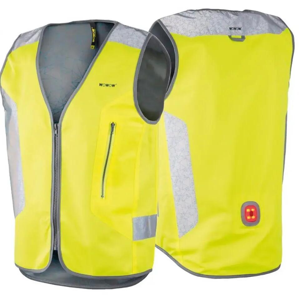 Wowow Tegra reflective vest XXL yellow with rear light