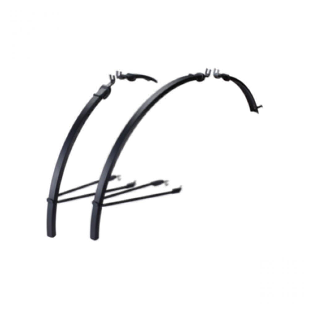 Paire de Garde Boue Route à Tringles BBB SlimGuard Noir 2/7
