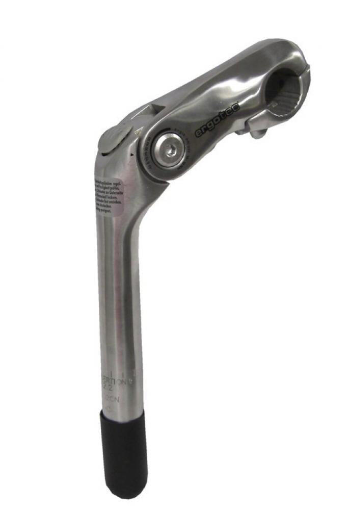 Ergotec Vorbau Kobra Vario SL 180mm/90mm Alu, silber, -10/+50°, 1", Ø 22,2mm 2/3