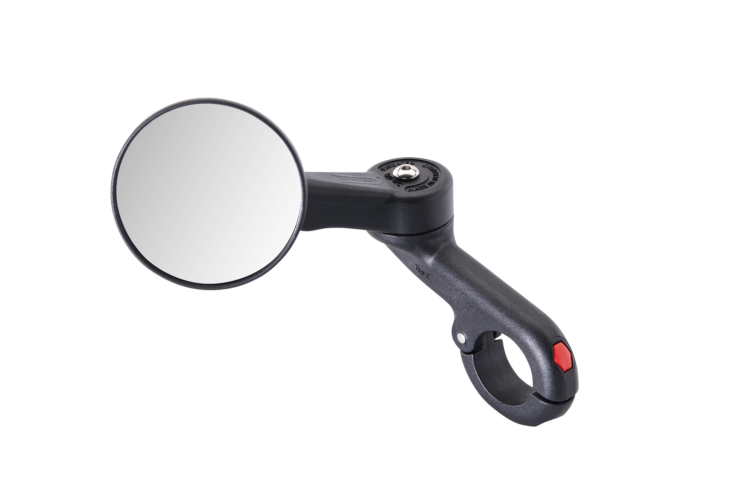 Krampe Fahrradspiegel KF Sport Typ C links, kleine Außenklemmung, schwarz 4/4