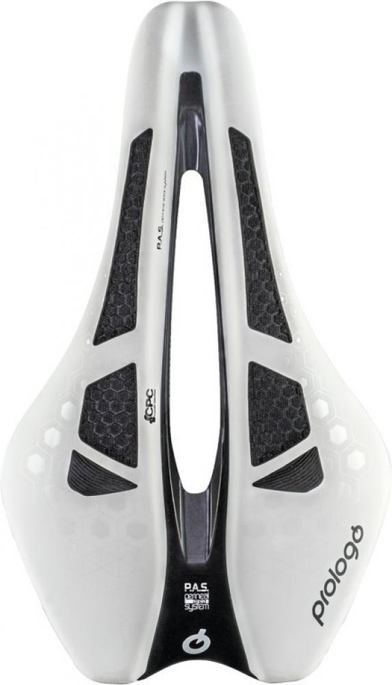 Selle Dimension TRI 143 Nack unisexe blanche/argentée 2/2