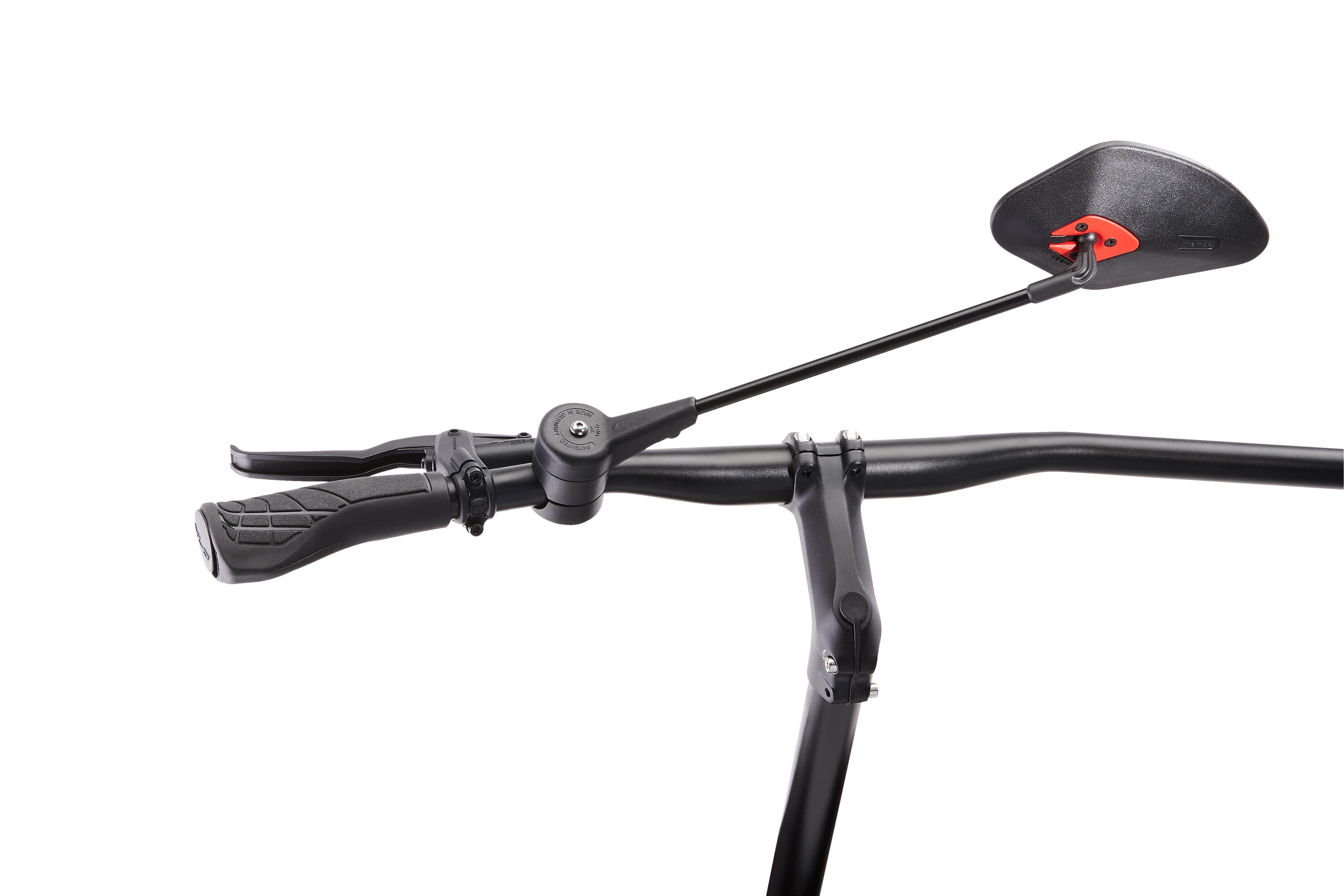 Krampe Fahrradspiegel KF Sport Typ D 35° links große Außenklemmung schwarz 4/4