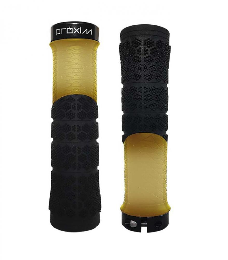 Paire de Grips Ergonomiques Prologo X-Shred Beige Gum Noir 2/3