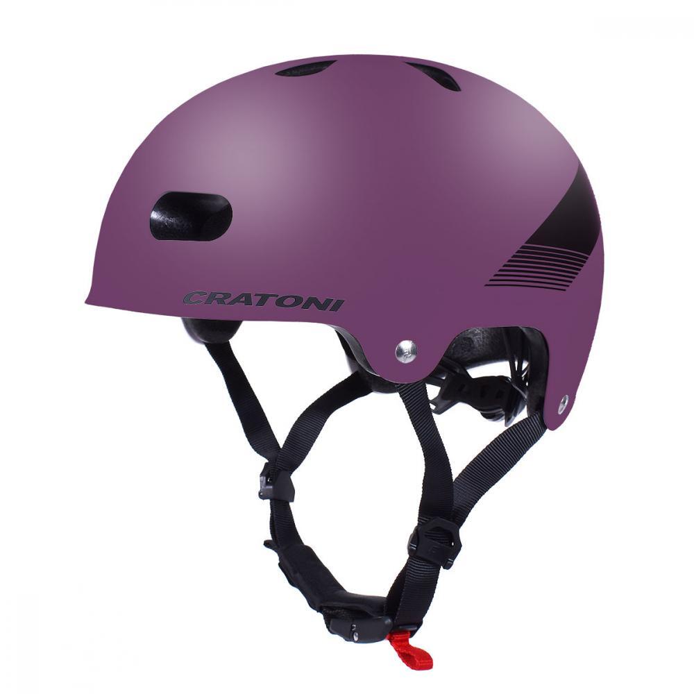 Kinder-Fahrradhelm C-Mate Jr., viola-nero 2/3