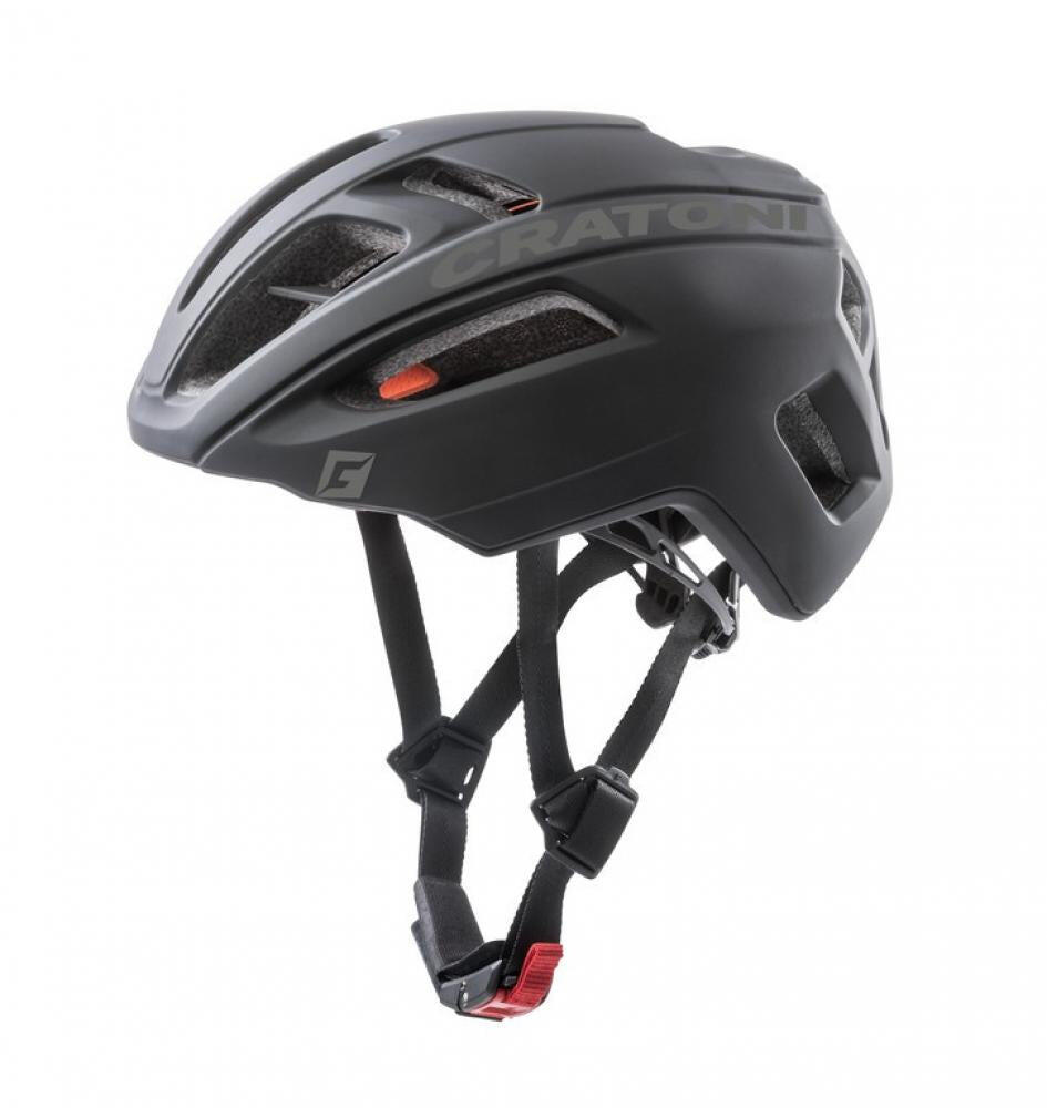 Casco da bicicletta C-Pro nero gommato 2/3
