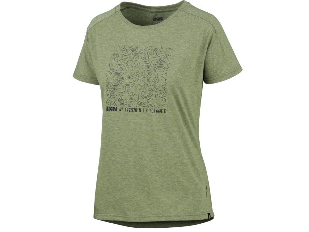 Flow Kids Tech Tee Contour Girls olive 2/3