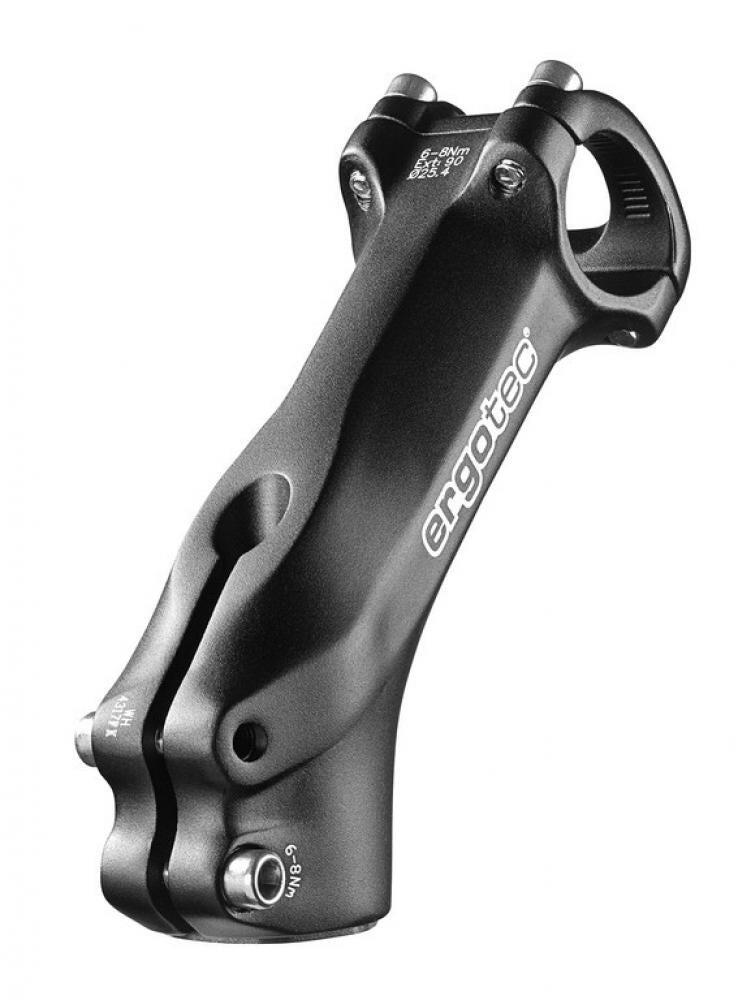 Ergotec AHEAD potence High Charisma alu noir 1 1\/8" Ø 25,4mm 90mm 45° 3/3