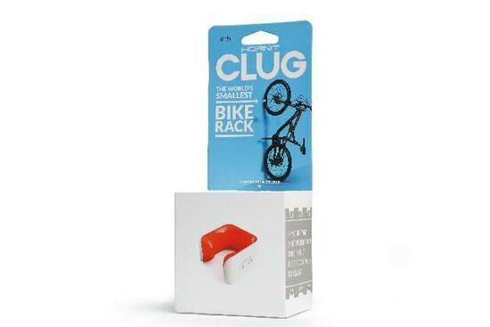 Crochet pour vélo Clug blanc/orange blanc