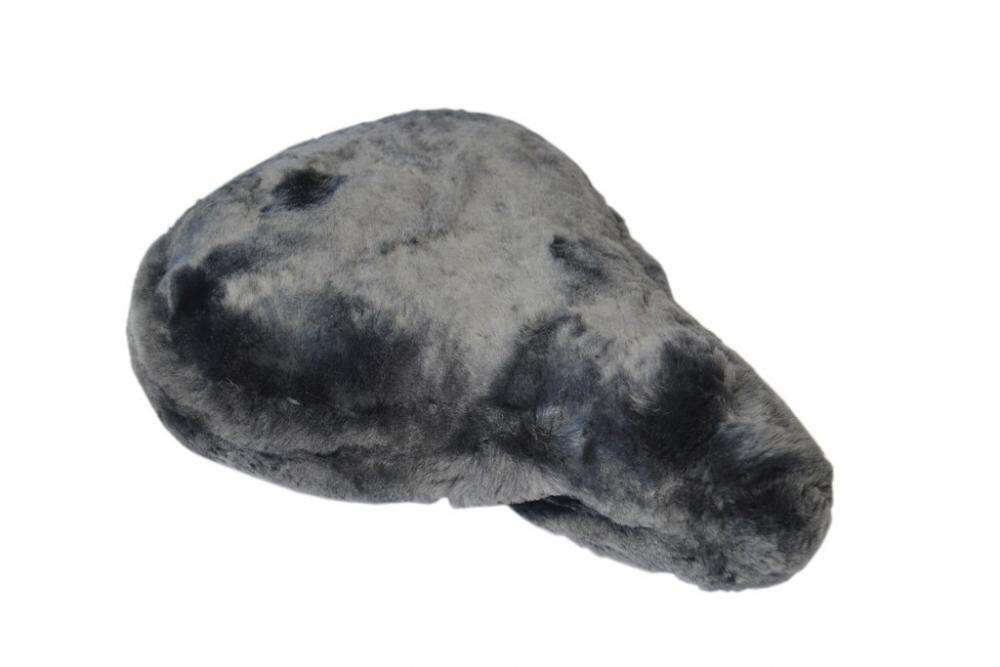zadelhoes 26 x 24 cm schapenvacht antraciet 2/3