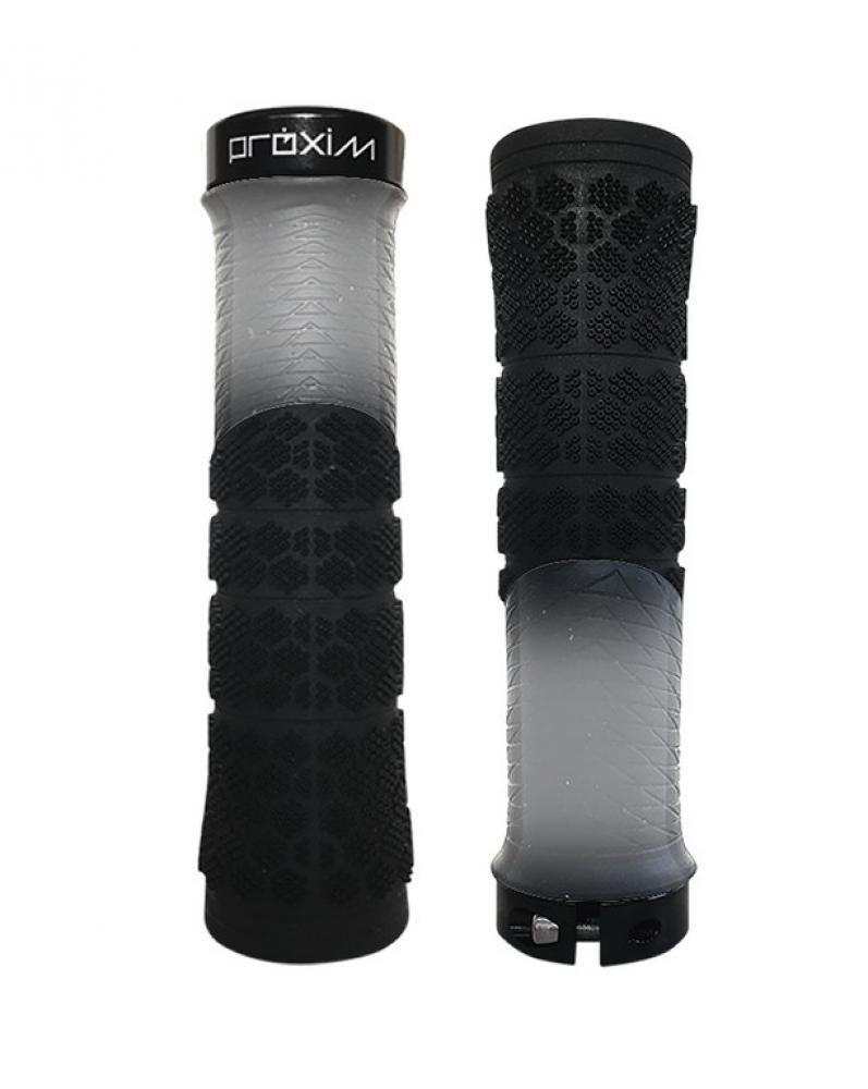 Prologo X-Shred Ergonomic Grips Crystal Smoke Grey Black 2/2
