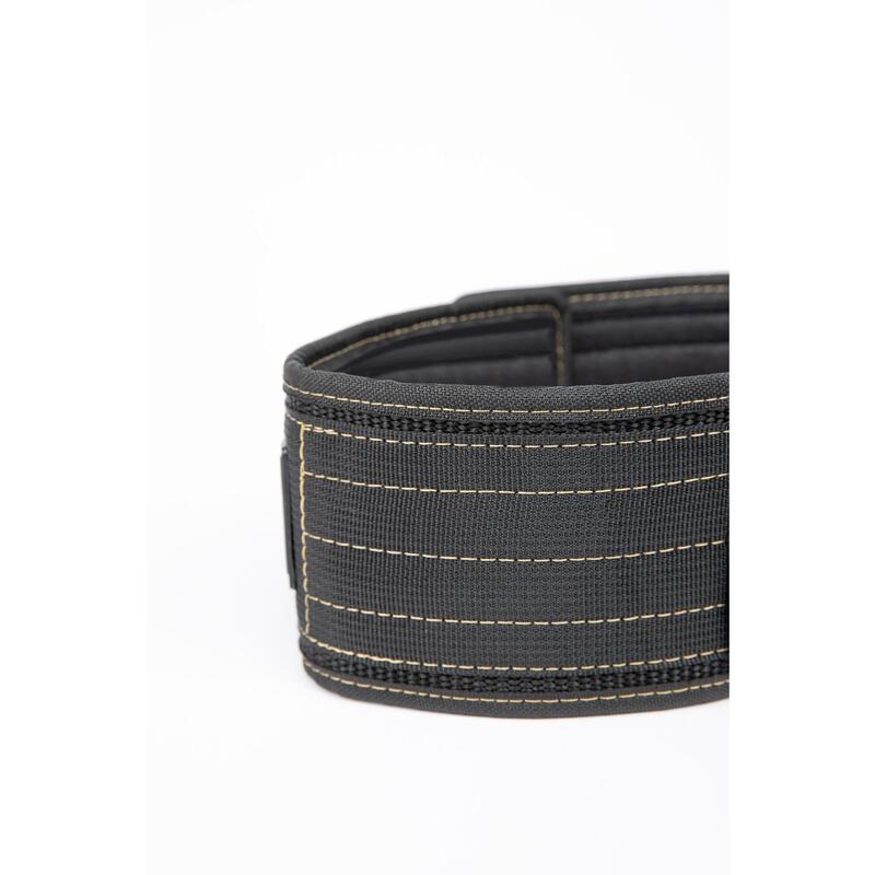 4 Inch Nylon Lifting Belt - Black/Gold /XL