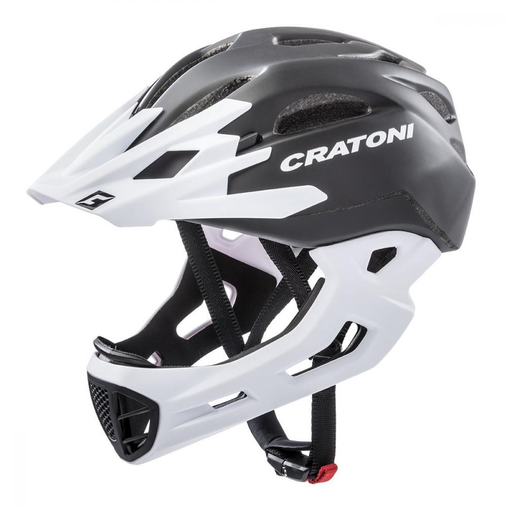 Casco bici freeride C-Maniac nero/bianco opaco 2/3
