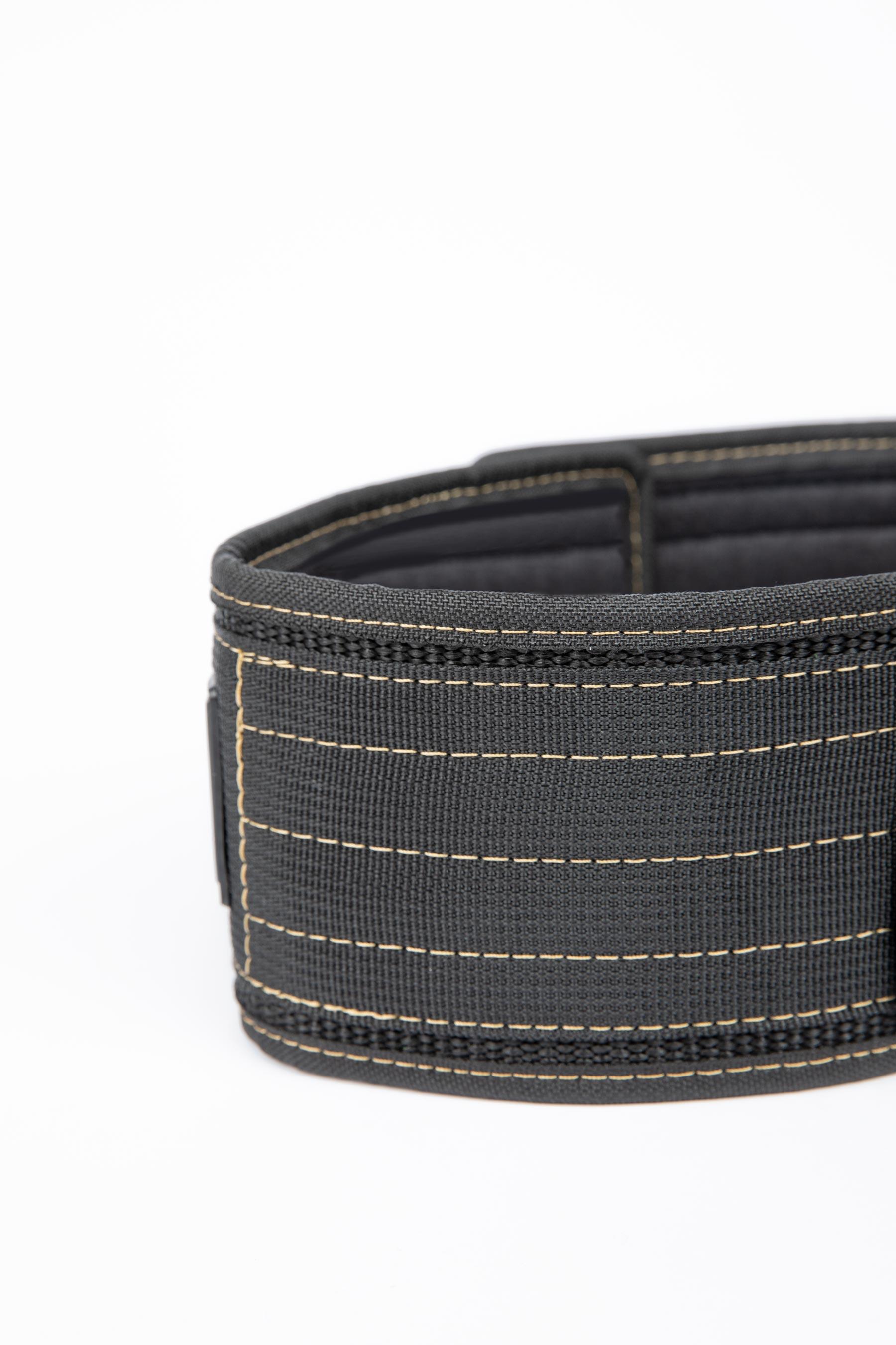Gorilla Wear 4 Inch Nylon Lifting Belt - Black/Gold - S/M 4/5