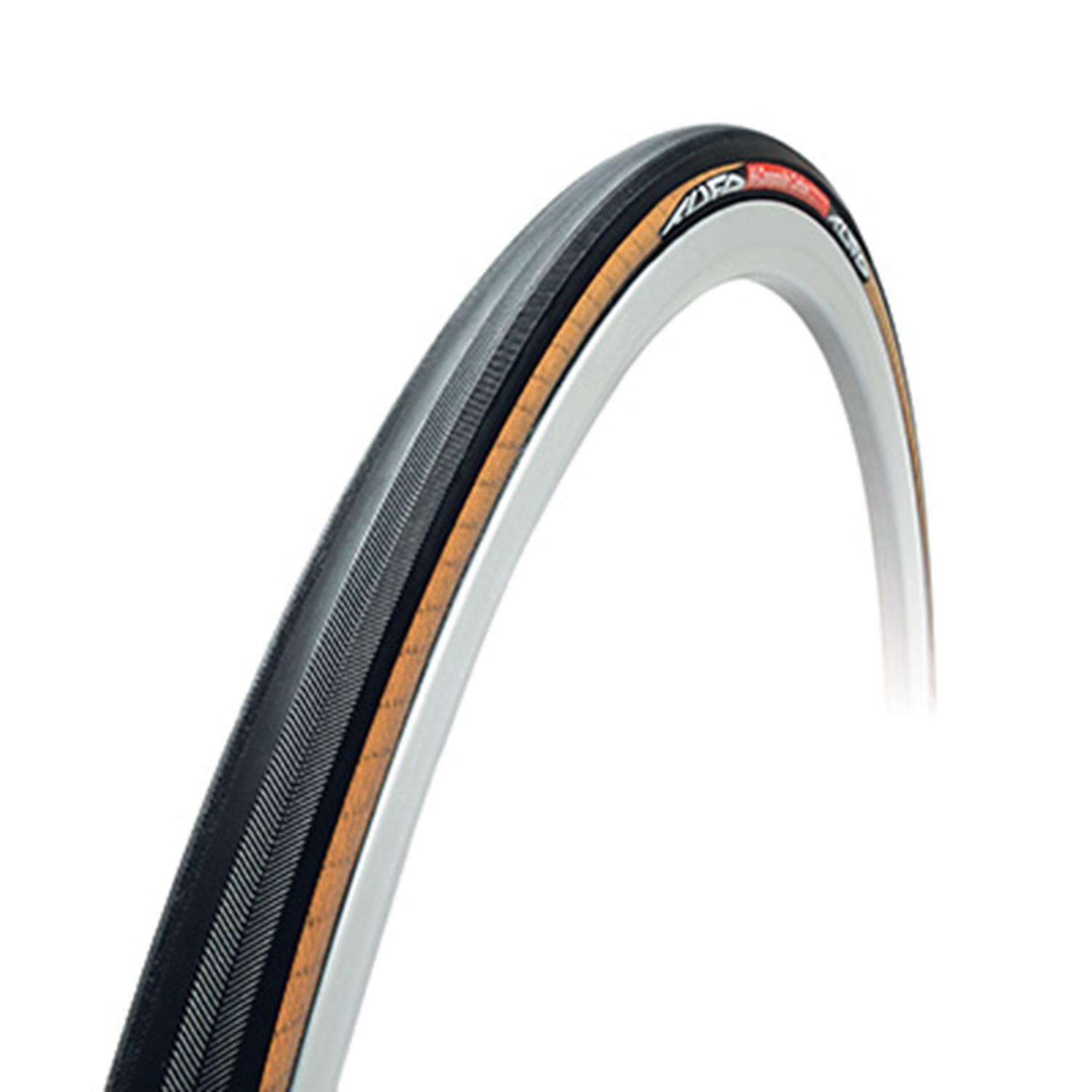 BOYAU ROUTE 700 X 23 TUFO HI-COMPOSITE CARBON NOIR FLANCS MIEL 250g 2/4