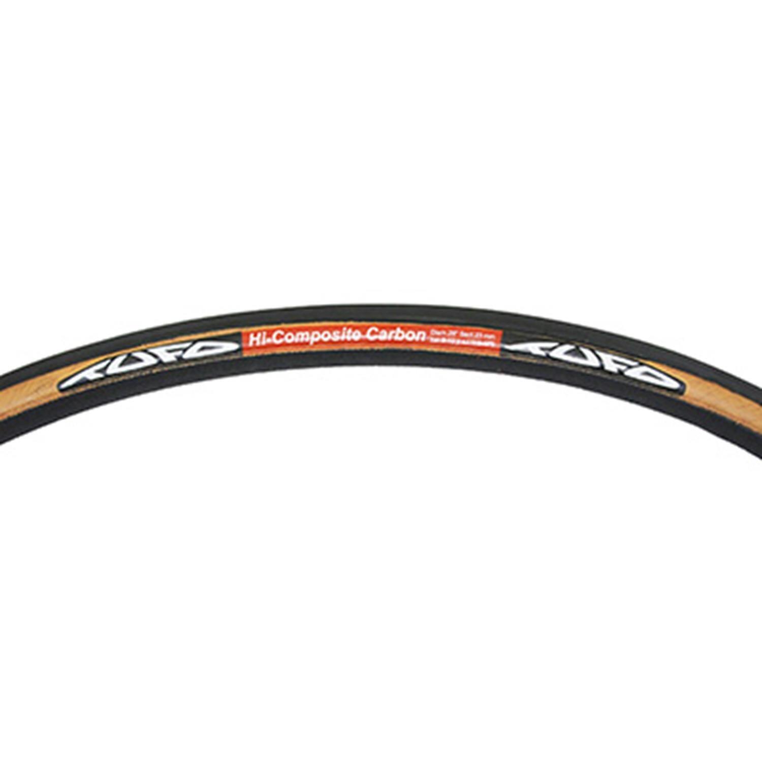 BOYAU ROUTE 700 X 23 TUFO HI-COMPOSITE CARBON NOIR FLANCS MIEL 250g 3/4