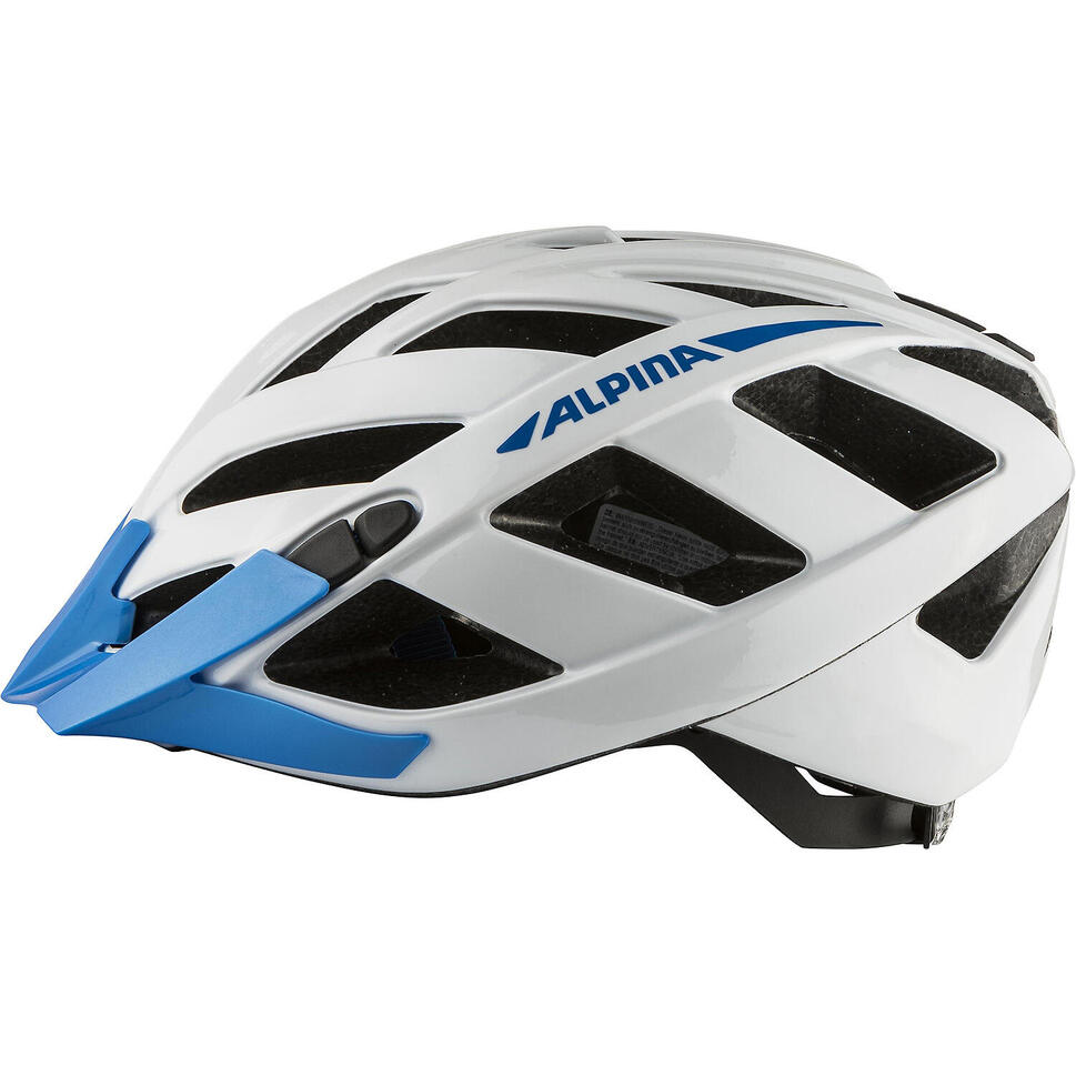 Kask rowerowy Panoma 2.0 biały/niebieski błyszczący