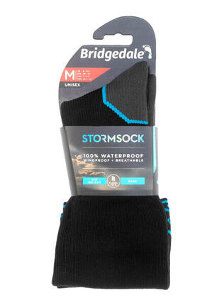 Skarpety wodoodporne Bridgedale StormSock Mid Knee - black/blue 36-39