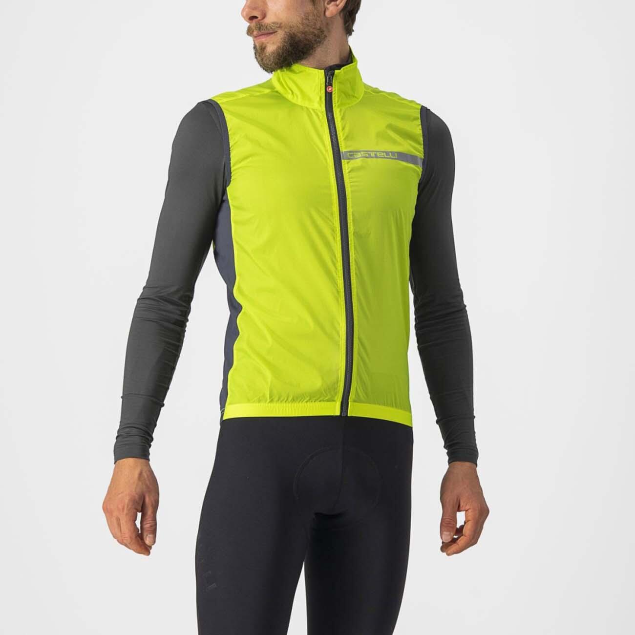Vesta ciclism - Squadra Stretch Vest - lime | gri inchis