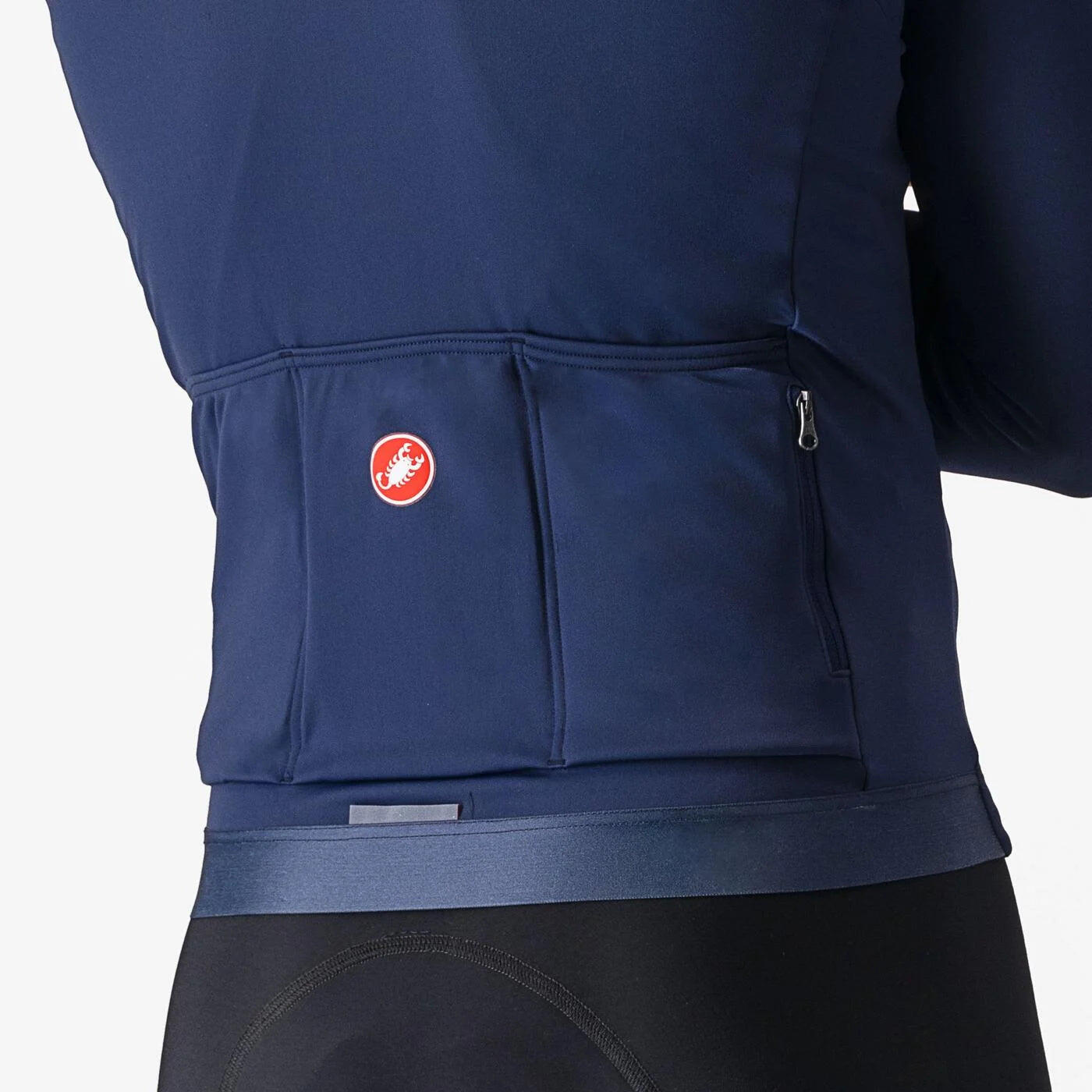 Maillot CASTELLI LS Espresso Thermal Bleu Belge - XL 3/4