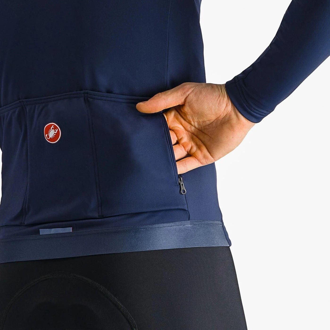 Maillot CASTELLI LS Espresso Thermal Bleu Belge - XL 4/4