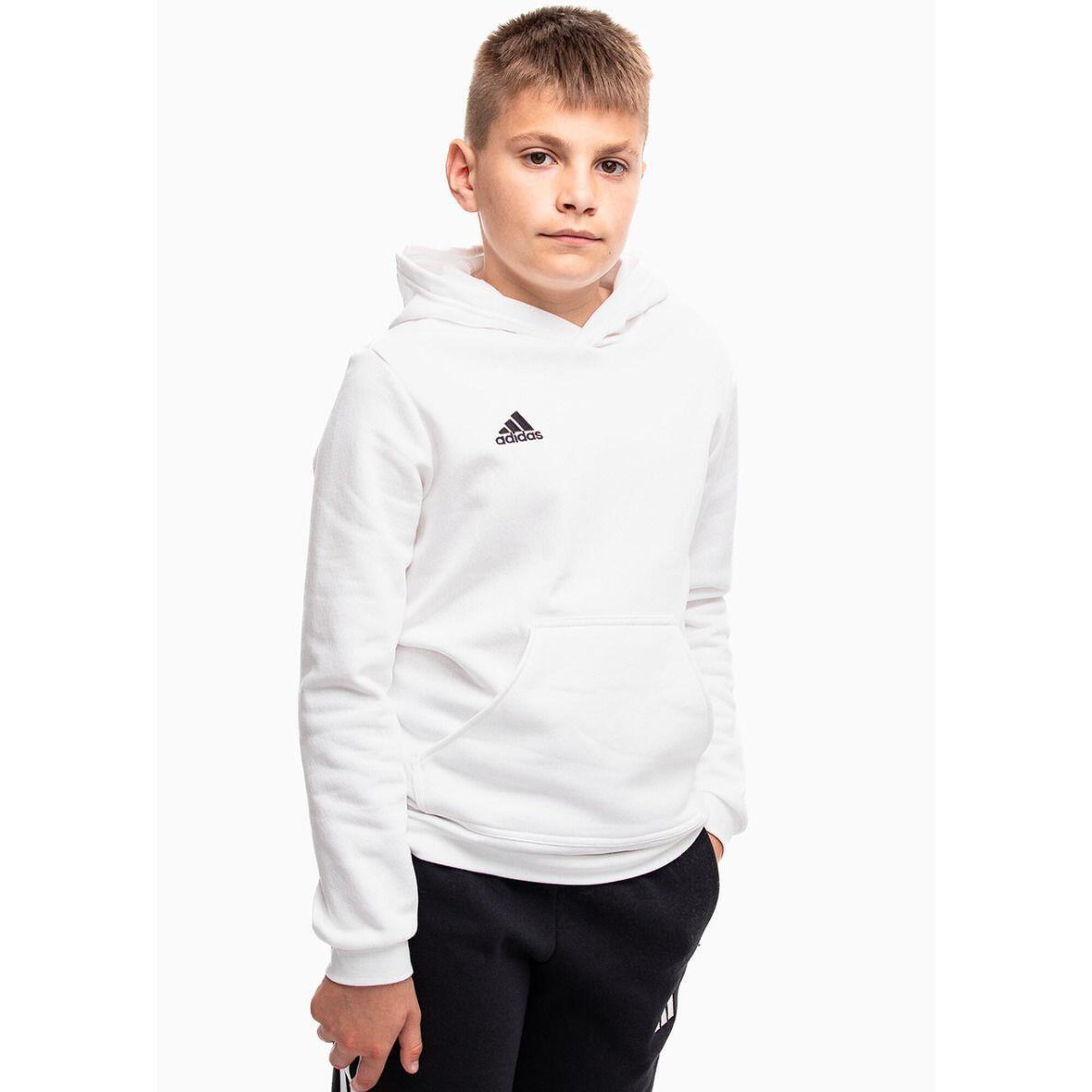 Adidas - Sweatshirt Enfant Adidas Entrada 22 - Sweat-shirt - Blanc|noir - 10 À 12 Ans - Decathlon