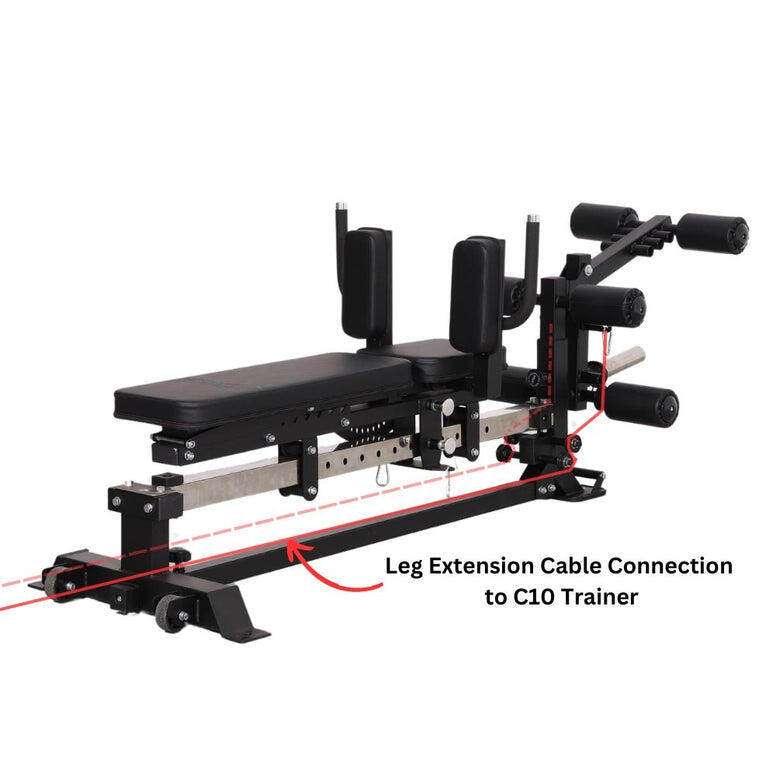 C10 Body Max Home Gym Force USA C10 Sliding Bench (Assembled By