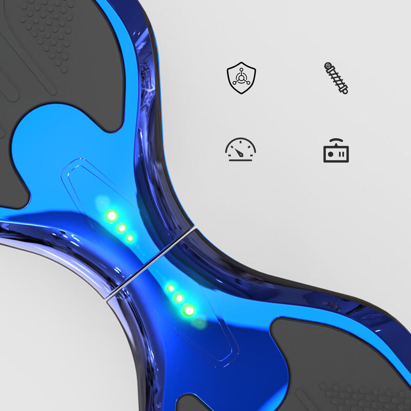 Hoverboards avec Siège 6,5" Musique Bluetooth et Lumières LED-XP10 Bleu