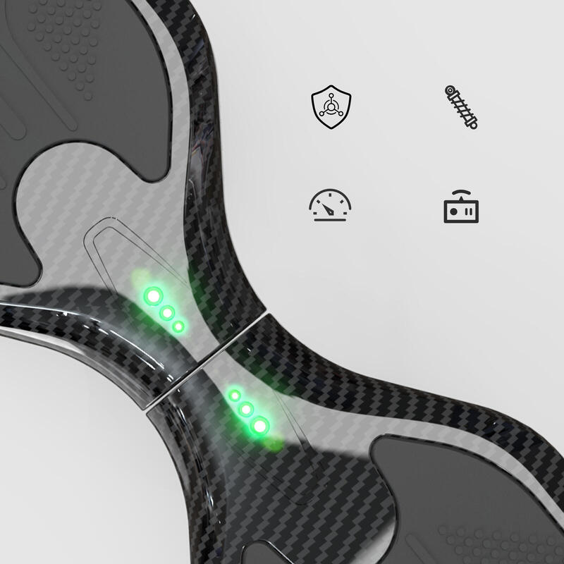 Hoverboards avec Siège 6,5" Musique Bluetooth et Lumières LED-XP9 Noir