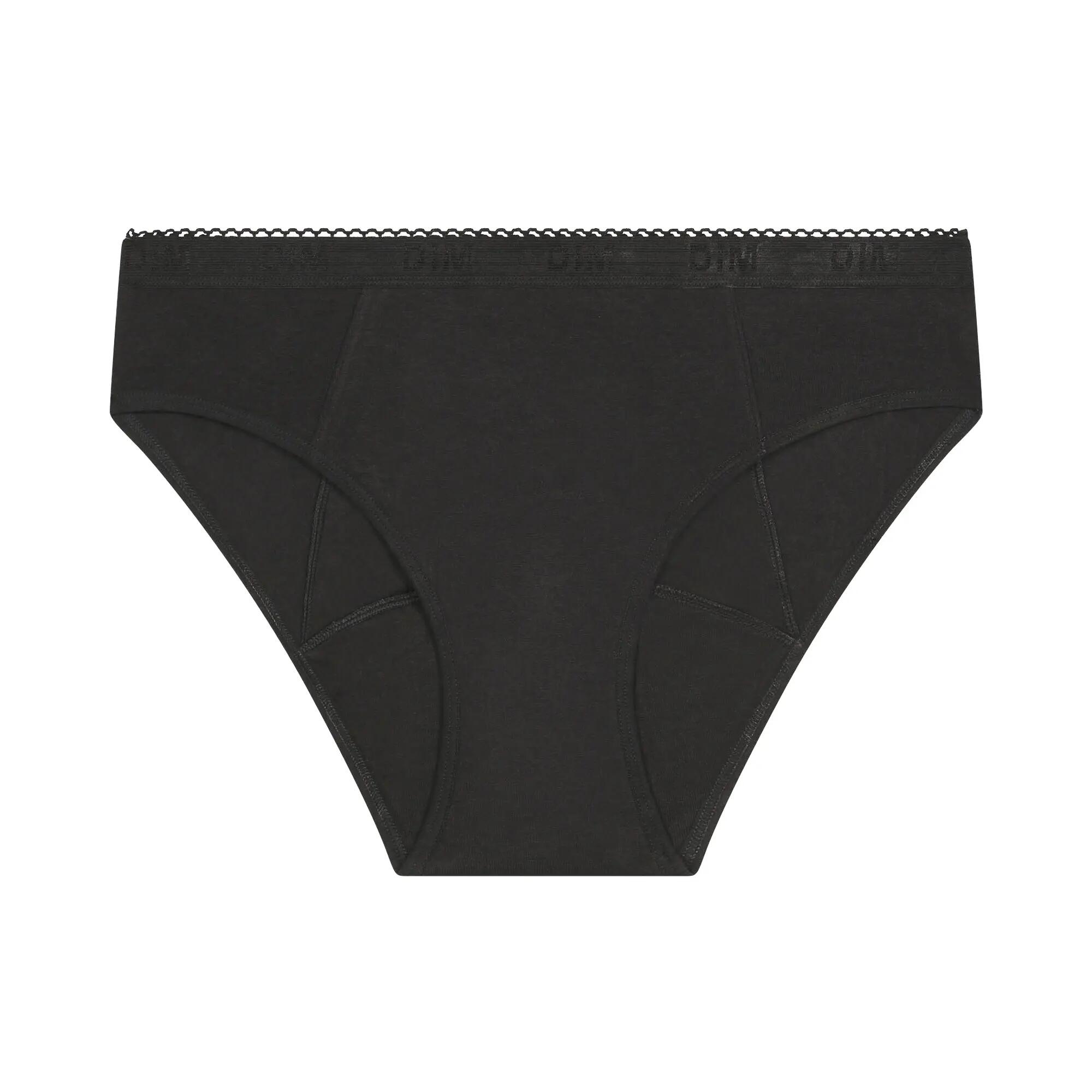 DIM Menstruationsunterwäsche für mittleren Fluss, Schwarz 5/7