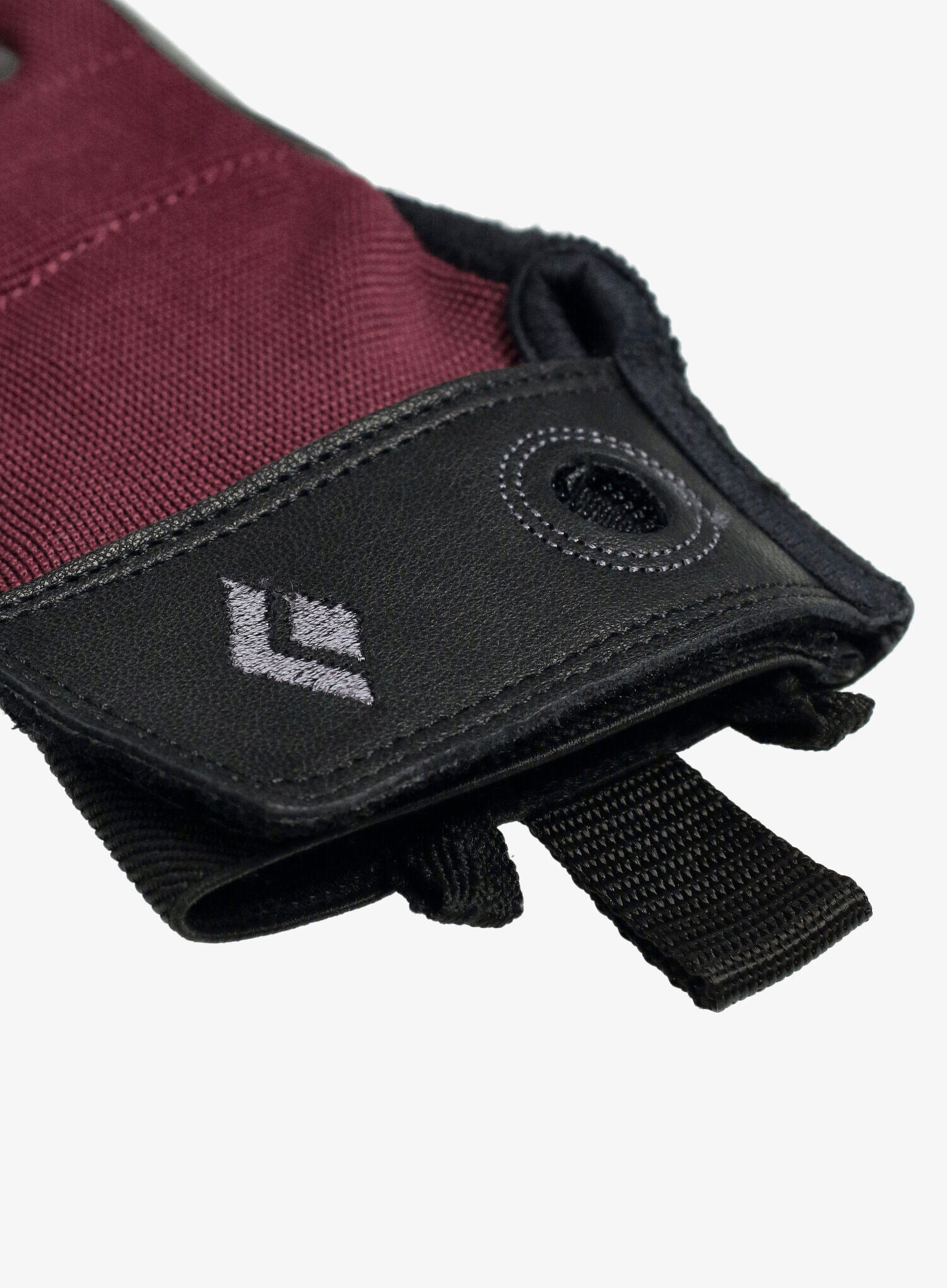 Gants d'escalade BD Crag femme bordeaux légers respirants cuir synthétique 4/5