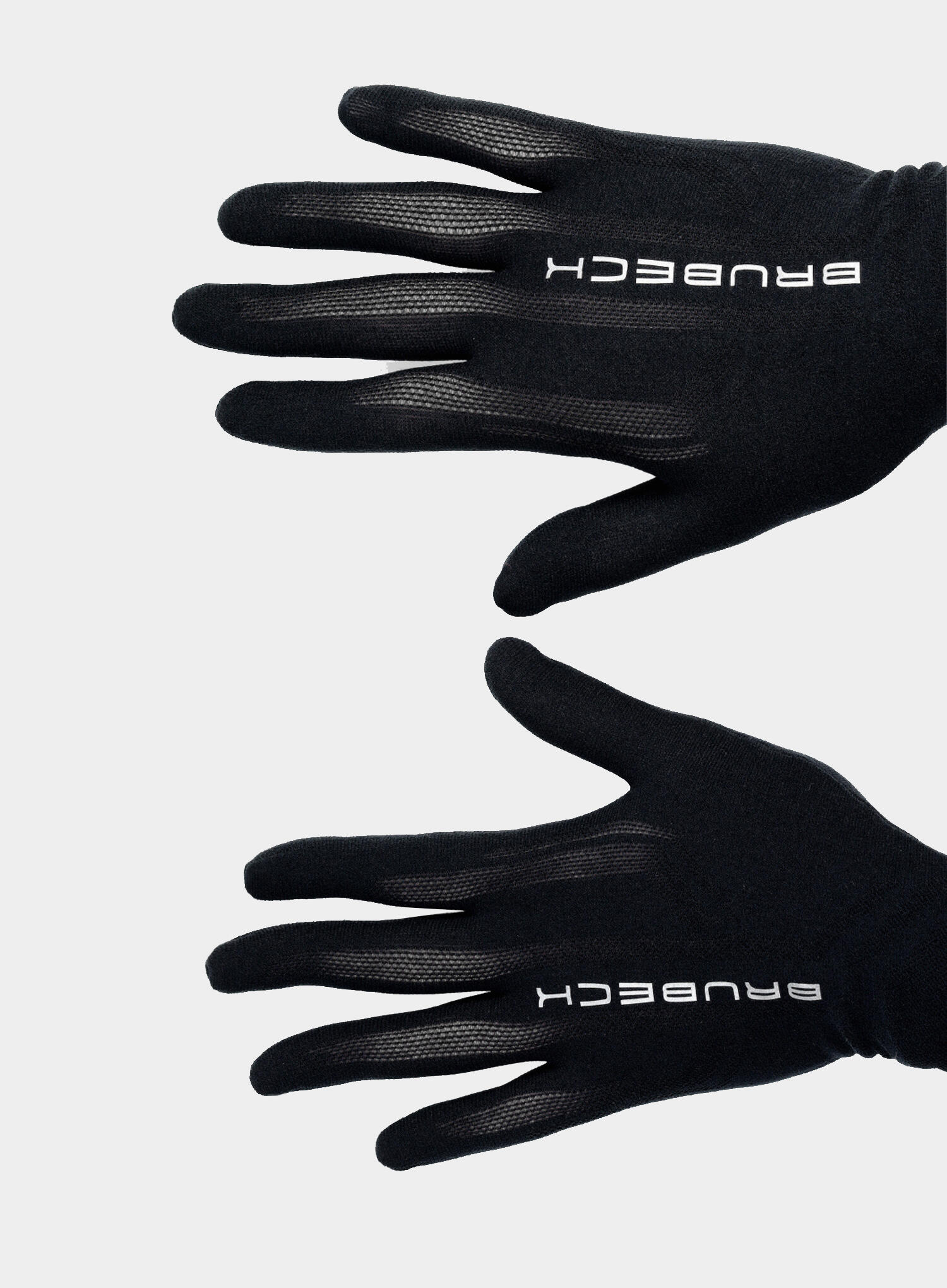Guanti sportivi Brubeck Merino GE10020 nero L/XL 3/5