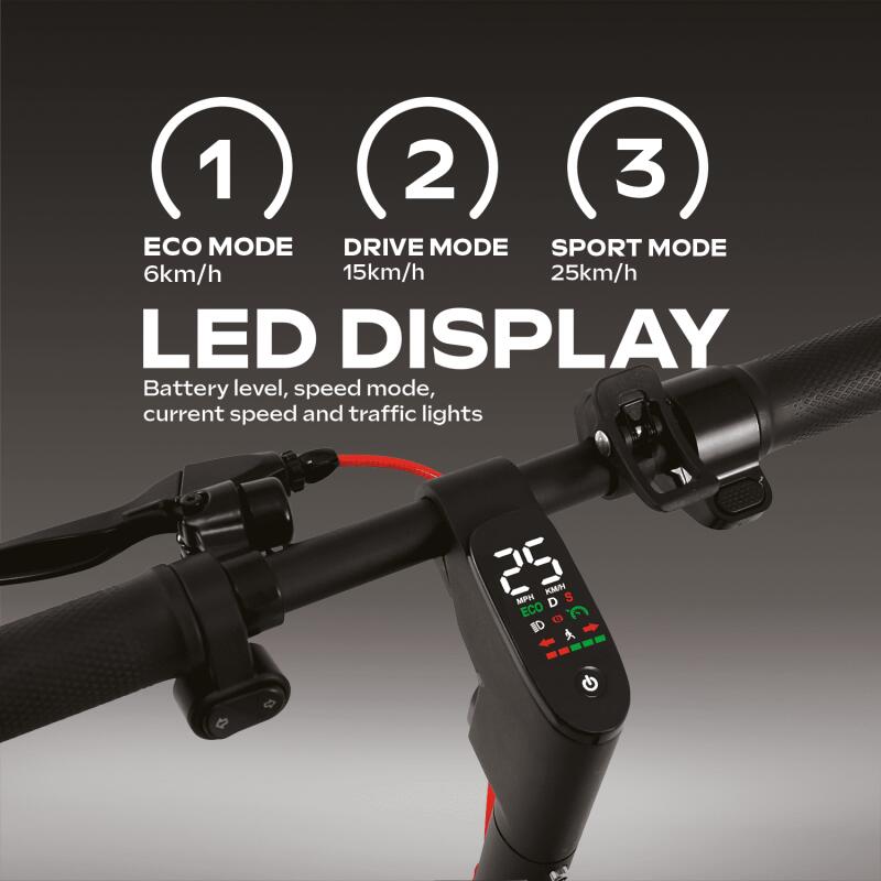 UrbanGlide 100 MAX PLUS 250W elektrische scooter - 10" - 350W - 7/5Ah - bereik 2/7