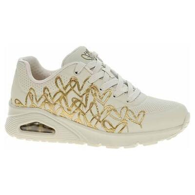 Sneakers skechers model uno - golden heart kleur wit