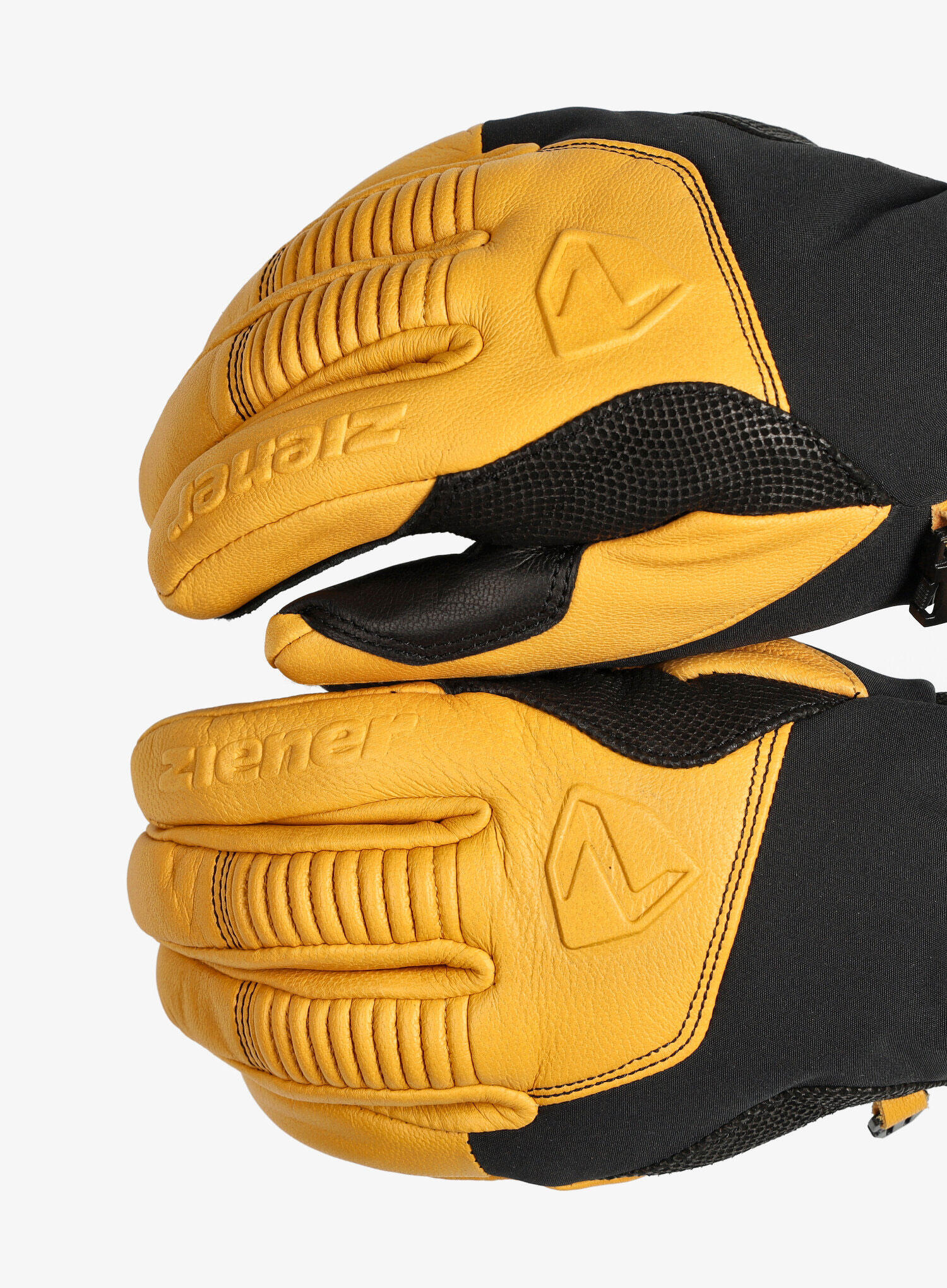 ZIENER Ziener Skihandschuh GANZENBERG black tan 3/7