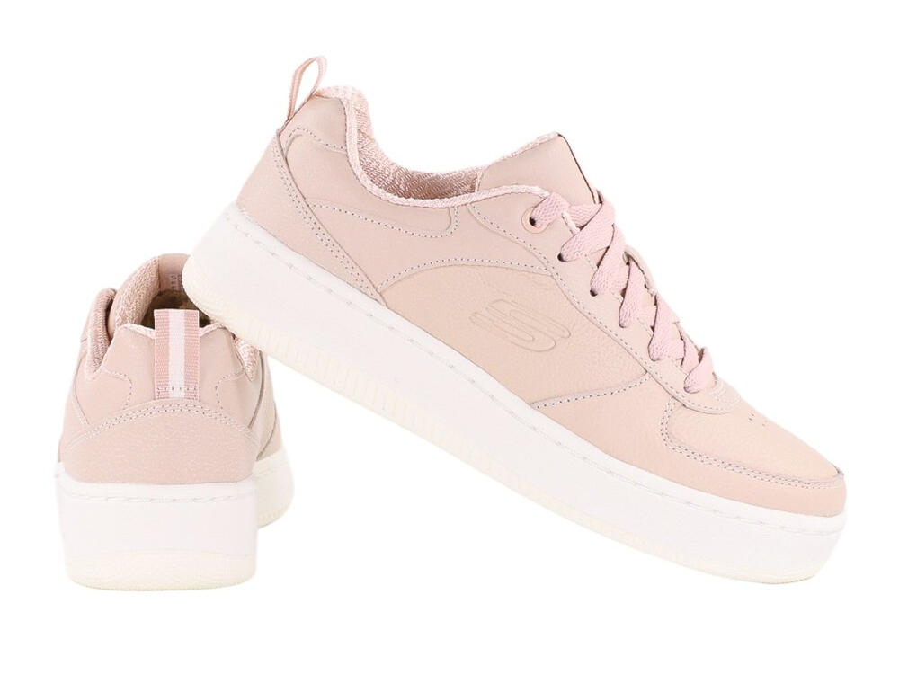 Buty na co dzień damskie SKECHERS SPORT COURT 92 ILLISTRIOUS  eko skóra 3/4