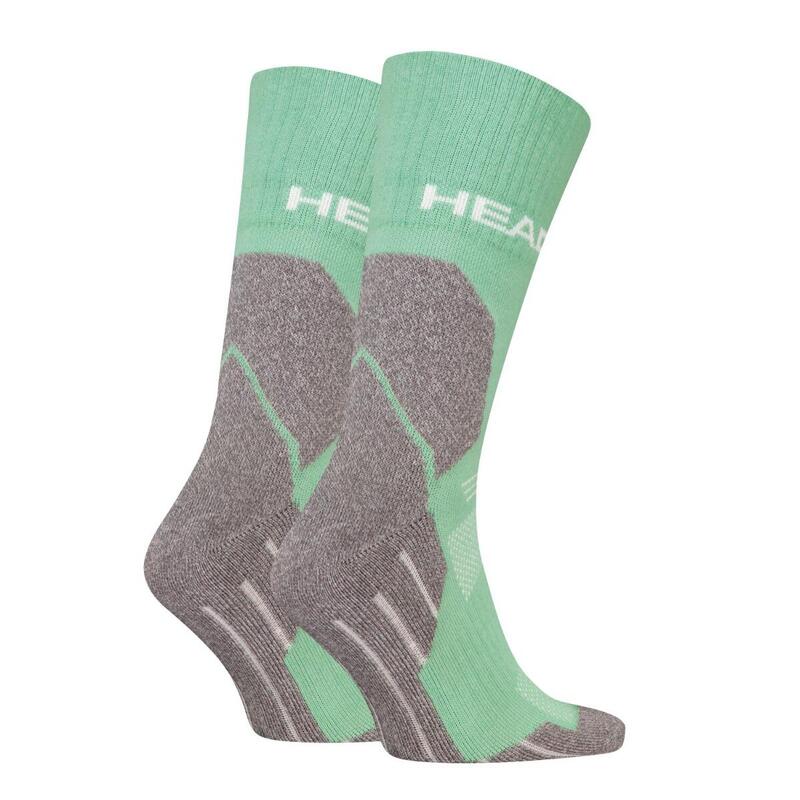 Chaussettes randonnée tous climats randonnée Crew 6 paires Vert Clair