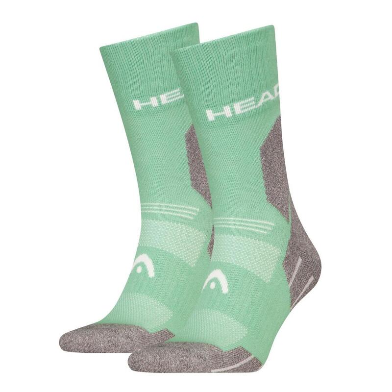 Chaussettes randonnée tous climats randonnée Crew 6 paires Vert Clair