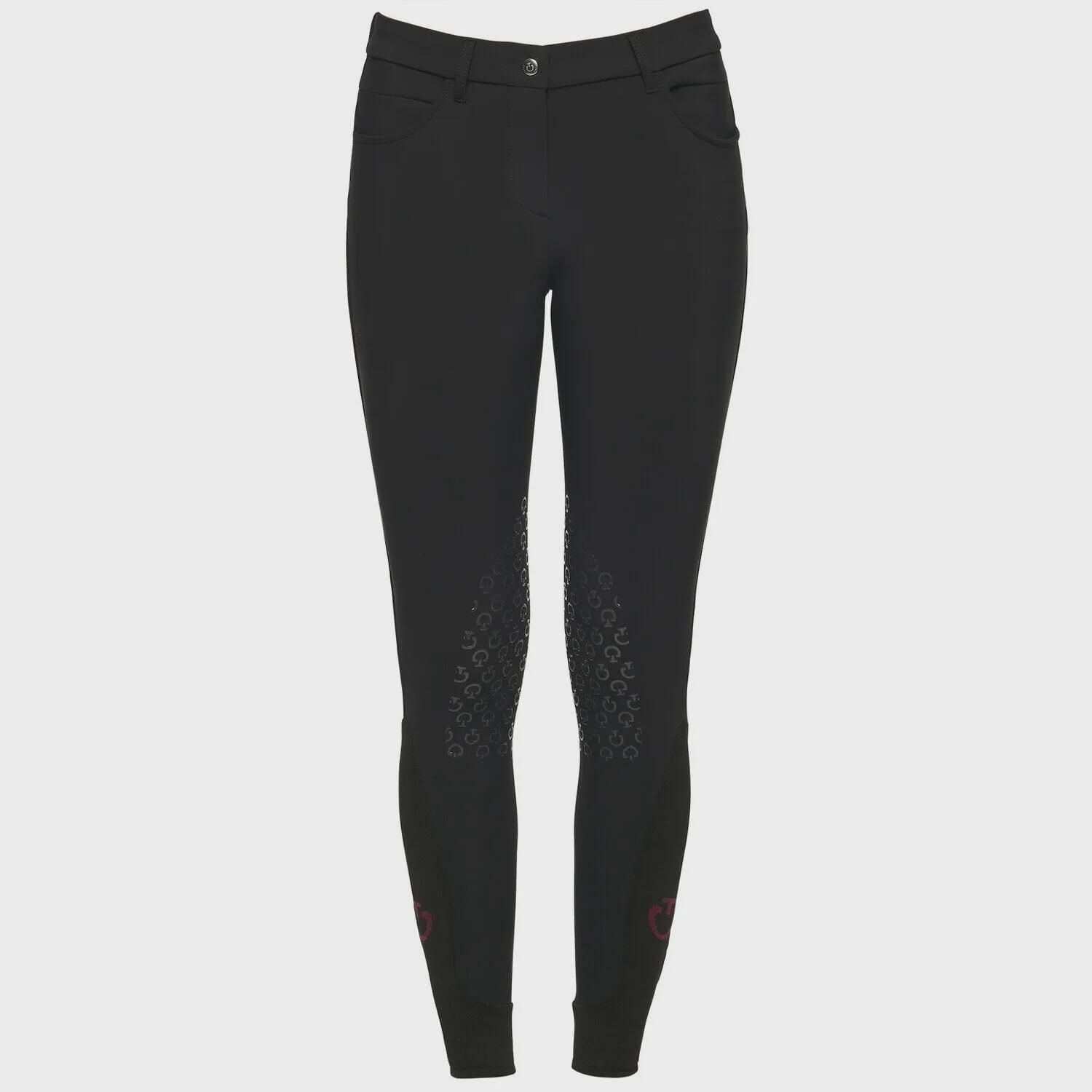 CAVALLERIA TOSCANA Cavalleria Toscana Dames Classic Knee Grip Rijbroek Zwart -