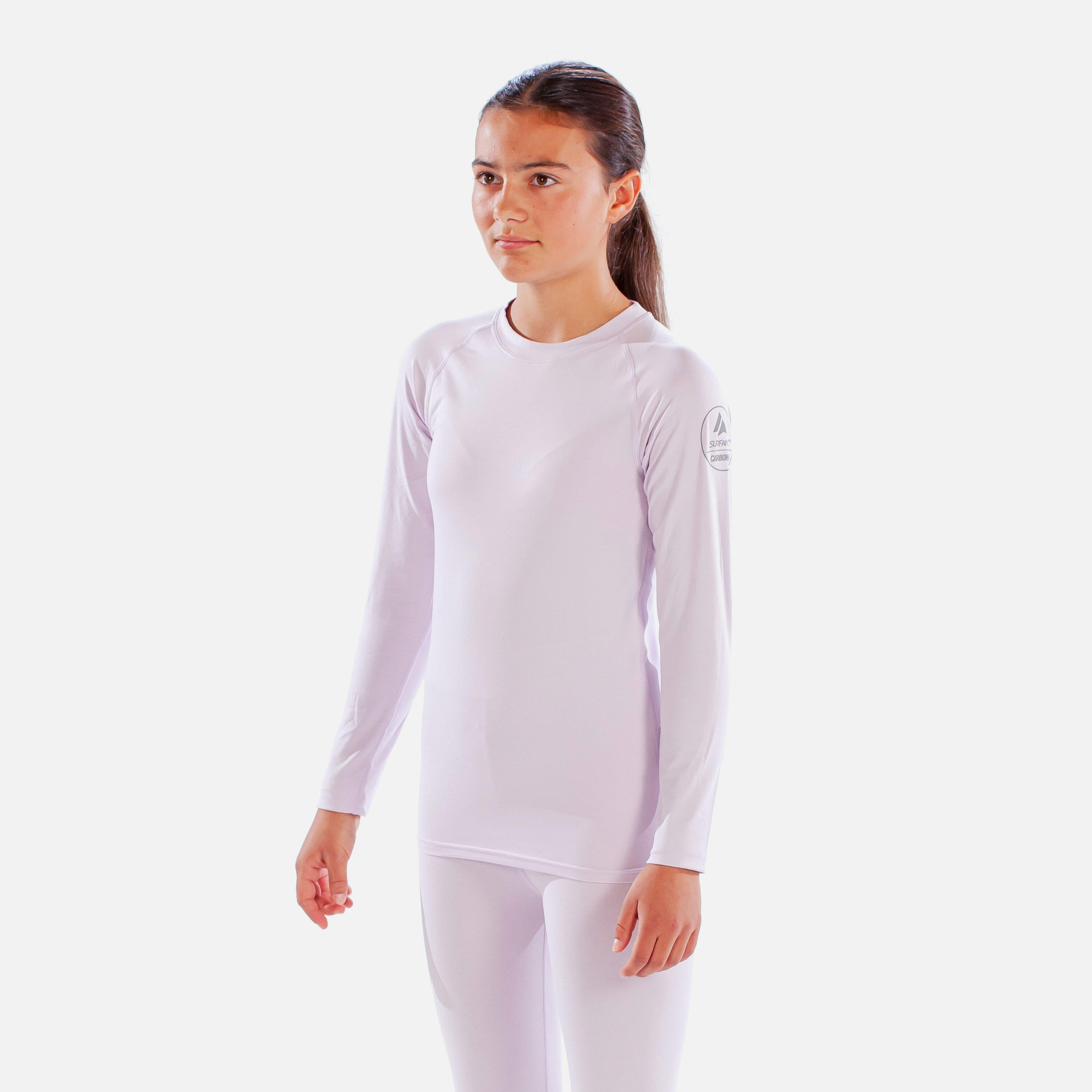 SURFANIC CarbonDri Cozy Girls Crewneck Ice lilac