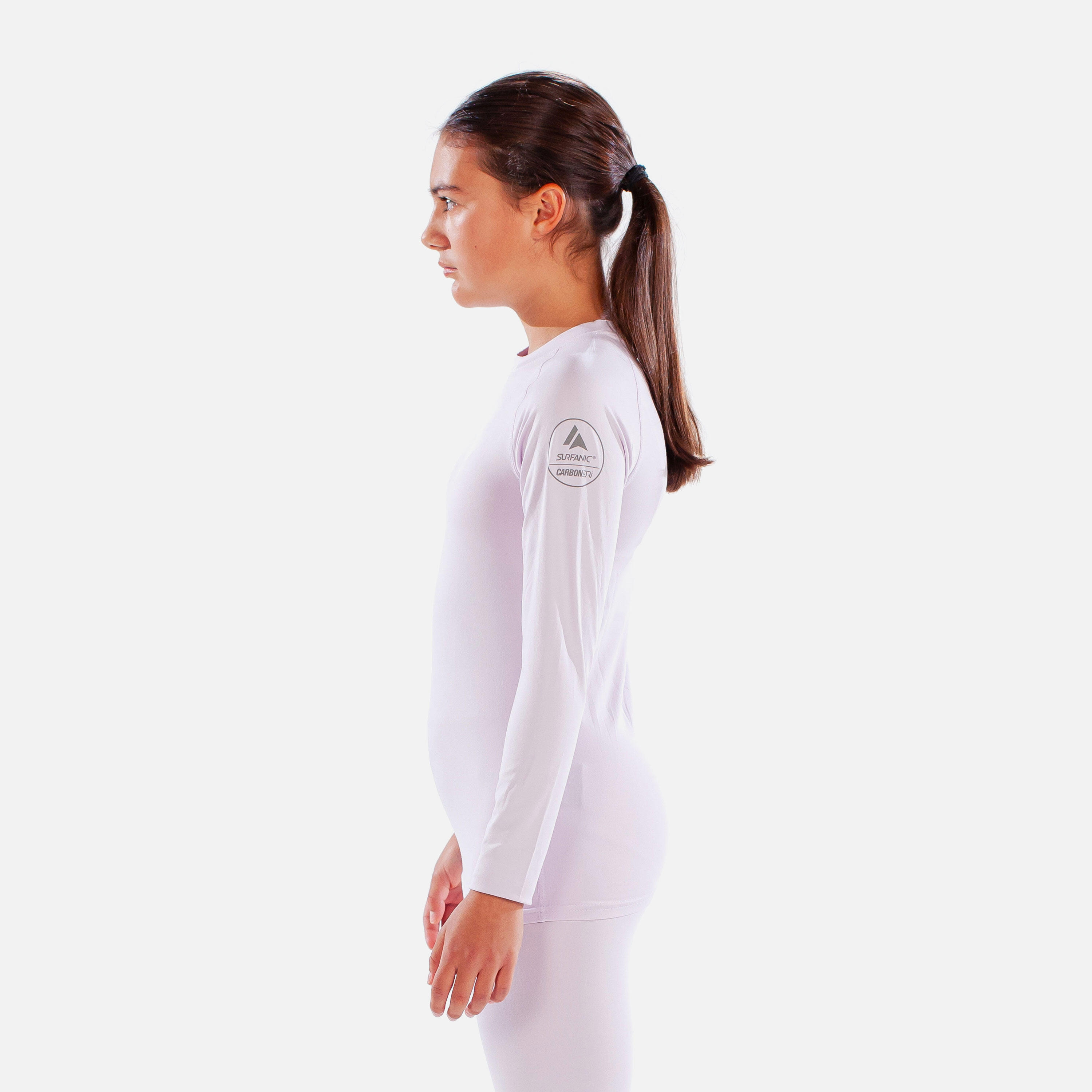 CarbonDri Cozy Girls Crewneck Ice lilac 3/7