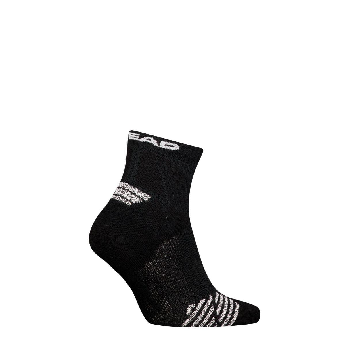 Calcetines padel cuartos 3 pares Negro 3/4