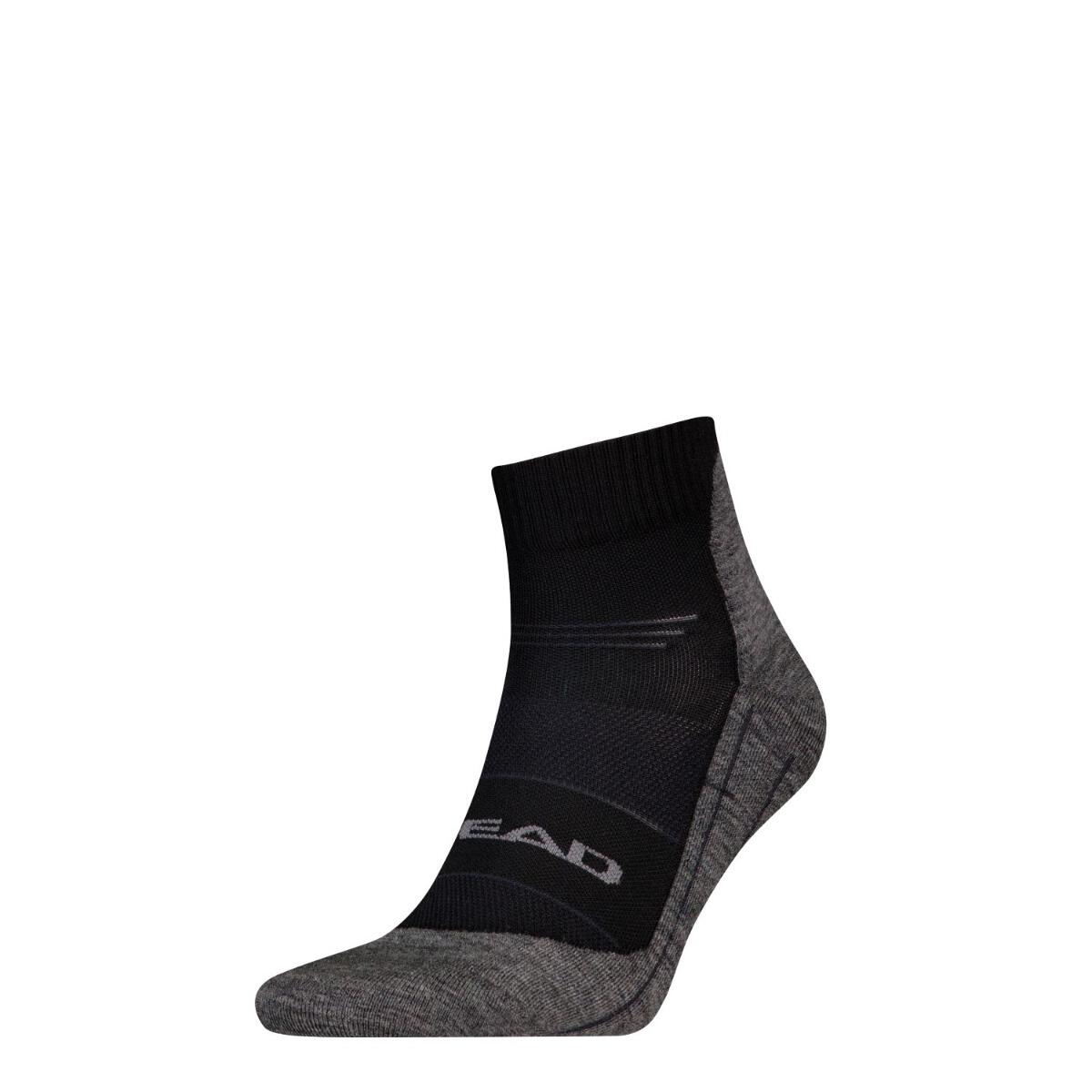 Calcetines de senderismo cool trekking cuarto 3 pares Negro 2/4