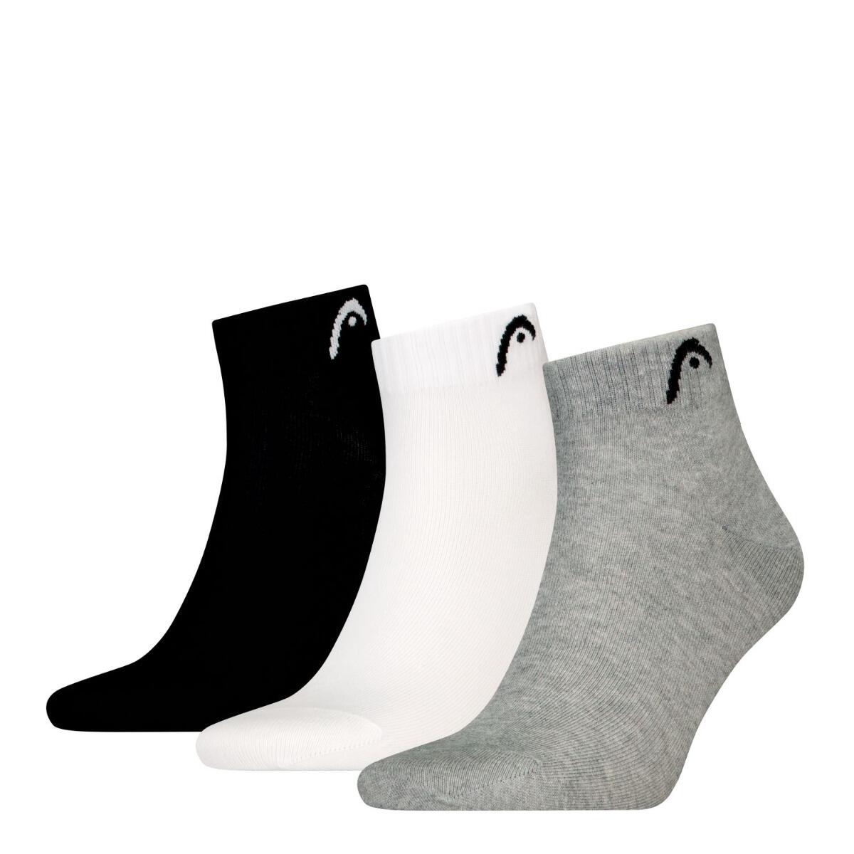 Medias cortas entrenamiento 12 pares Gris / Blanco / Negro 2/4