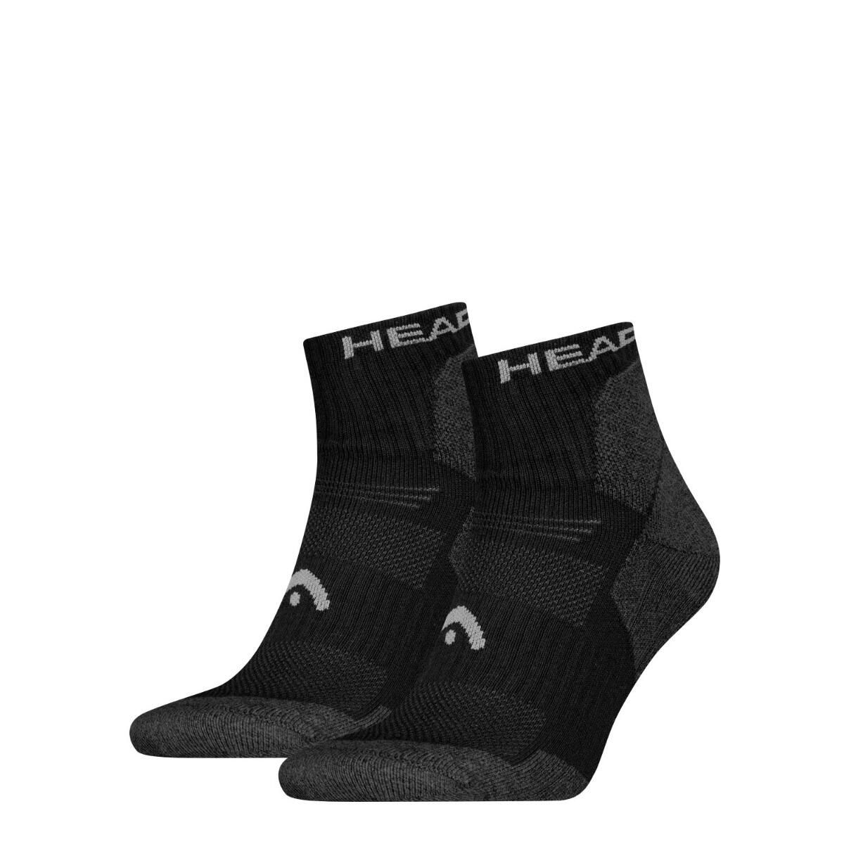 Chaussettes randonnée tous climats quart de randonnée 6 paires Noir 2/4