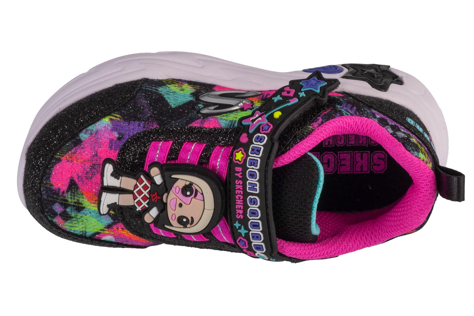 Buty sportowe Sneakersy dziewczęce, Snuggle Sneaks - Skech Squad 3/4