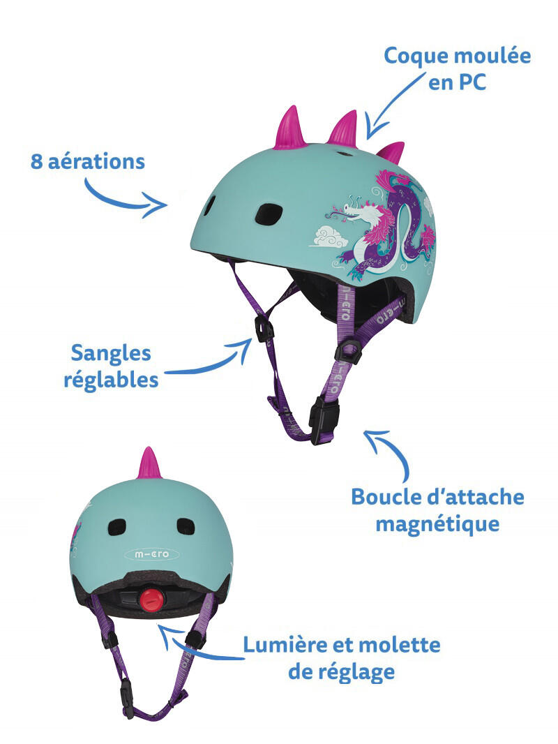 Skateboard-Helm Micro 3D Dragon 2023 3/7