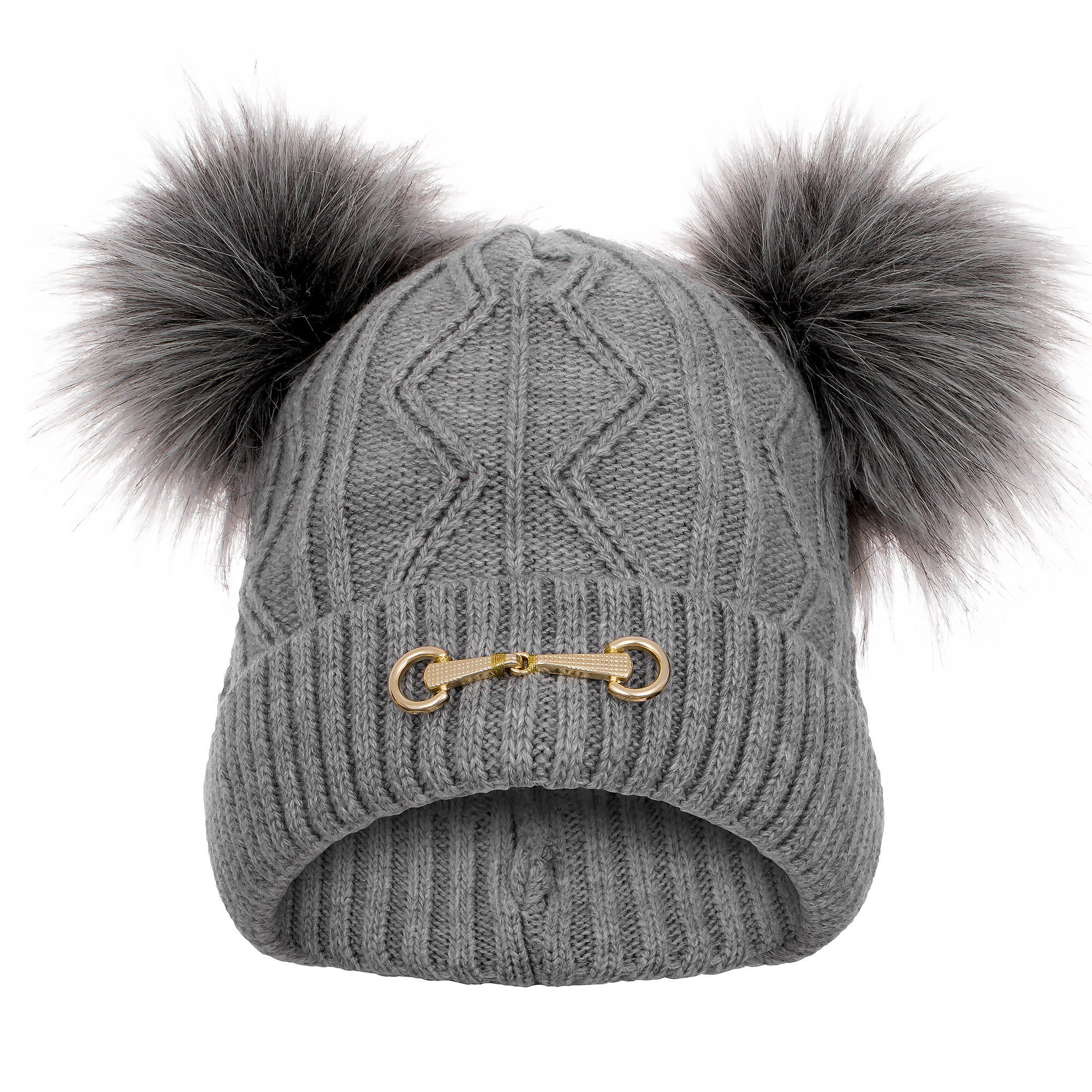 EQUESTRIAN QUEEN Wintermütze mit zwei Bommeln EQUESTRIAN QUEEN Ayla 24AW