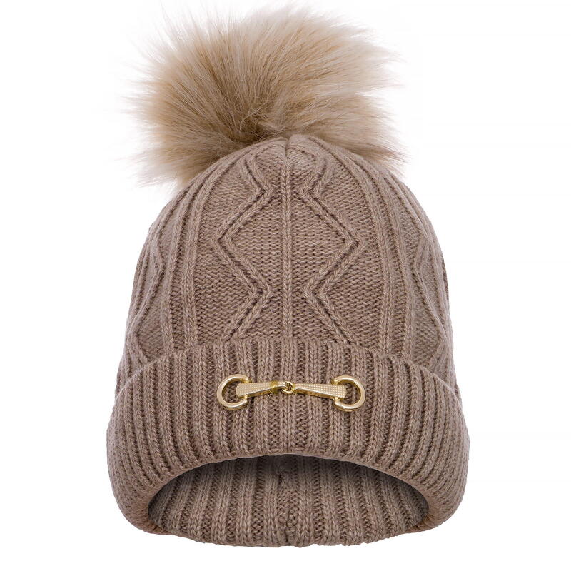 Czapka zimowa Equestrian Queen Eden 24AW damska z pomponem