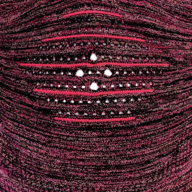 Komin do biegania unisex Buff® Dryflx+ Neckwarmer Fuchsia z odblaskami